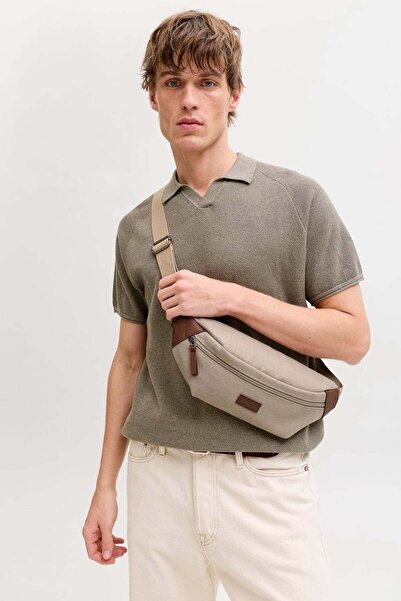 Jack & Jones بيج رجالي JACPASCAL BUMBAG SN رمز الموديل: 12292172Beige