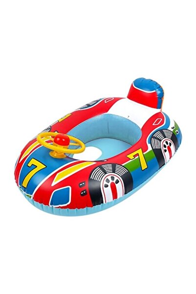 OEM Colac gonflabil cu volan si suport pentru baietei, PVC, 1-2 years,