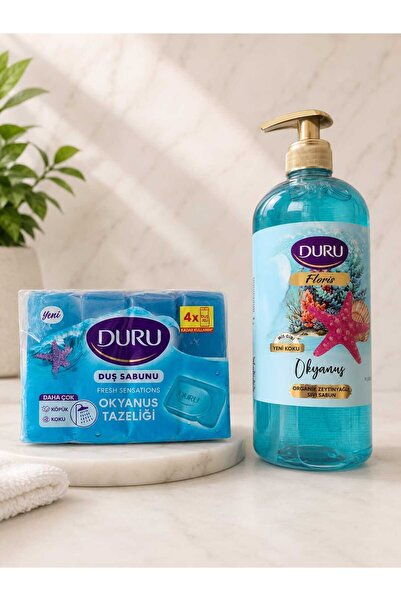 Duru Fresh Sensations Ocean Freshness Shower Soap 600 Gr. + Ocean Organic Oli...