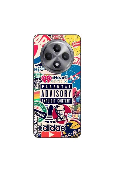 OEM Husa compatibila cu Oppo Reno12 FS Silicon Gel Tpu Model Pop Art Brands