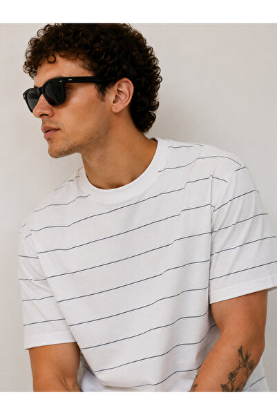 WE&ME Ανδρικό T-shirt Oversize Boxy Fit – Από χοντρό βαμβάκι, με στάμπα Green...