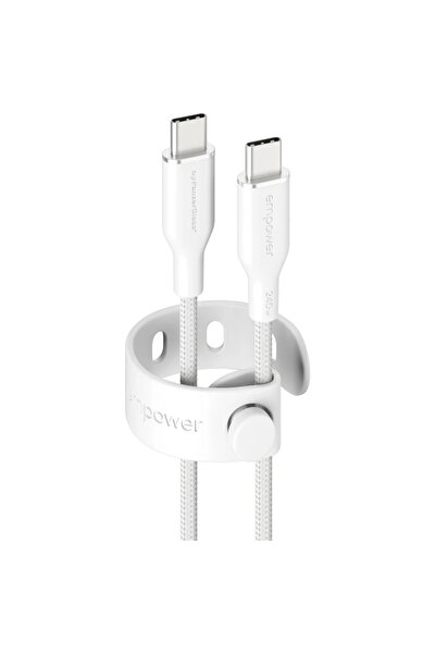 Panzer Glass PanzerGlass cablu USB-C la USB-C USB 2.0 de 240W, 2M, Alb
