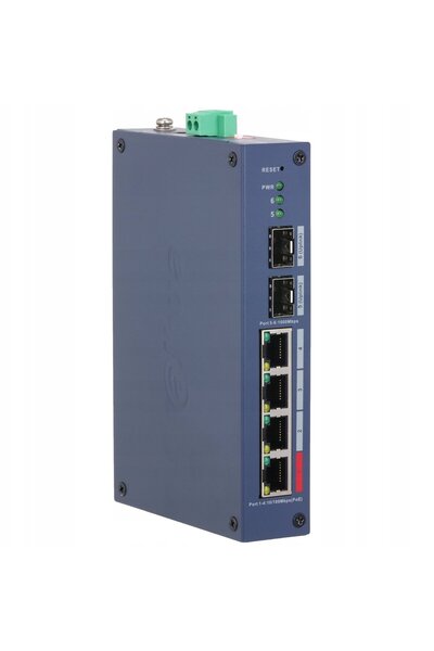 Dahua Technology SWITCH PRZEMYS≈ÅOWY POE CHS4206-4ET-90 4-PORTOWY SFP DAHUA