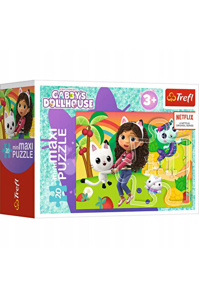 Trefl Puzzle 20 miniMaxi Colorat Gabby 3