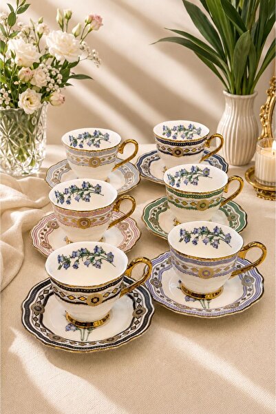 Onedekor 6-Person Lavinya Coffee Cup 90 Cc