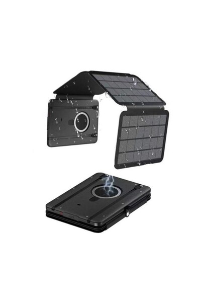 POWERNEED Powerbank solar cu panou fotovoltaic, capacitate de 10000mAh