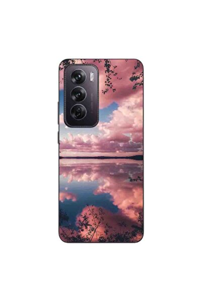 OEM Husa compatibila cu Oppo Reno12 Pro Silicon Gel Tpu Model Pink Clouds