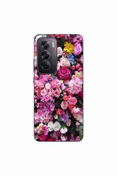 OEM Husa compatibila cu Oppo Reno12 Pro Silicon Gel Tpu Model Trandafiri Roz
