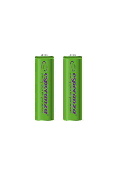 ESPERANZA ACUMULATOARE NI-MH AA 2000MAH 2 BUC. ZIELONE