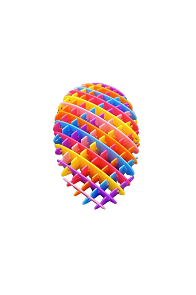 LeanToys Jucărie Antistres Arc Elastic Senzorial Colorat 10cm