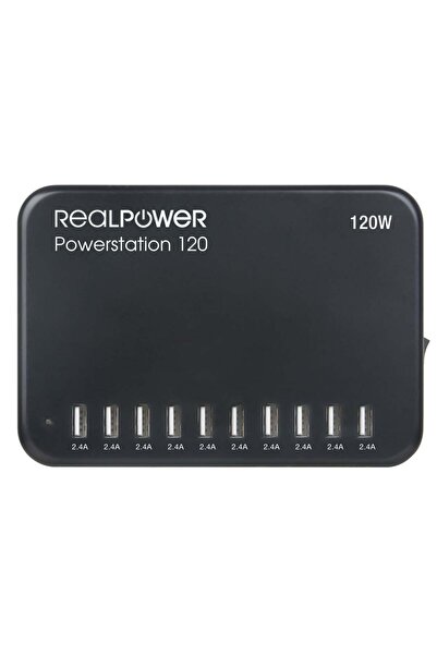 realpower Stație de încărcare Power Station 120 120W 10xUSB-A