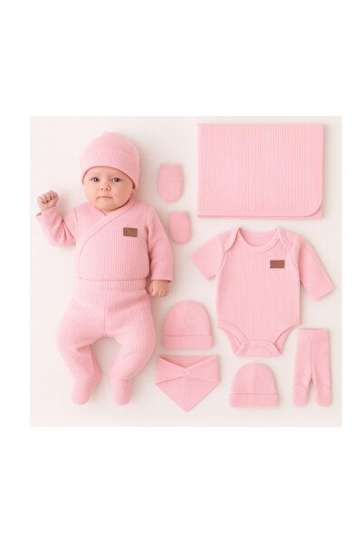 Bubu 7-piece set, layette, combed cotton