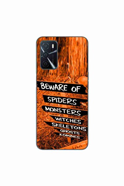 OEM Husa compatibila cu Oppo A16 Silicon Gel Tpu Model Halloween Beware Signs