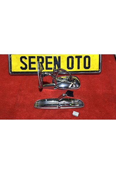 SEREN OTOMOTİV Murat 124 Serçe Dış Nikelaj Ayna Takım + İç Nikelaj Dikiz Ayna...