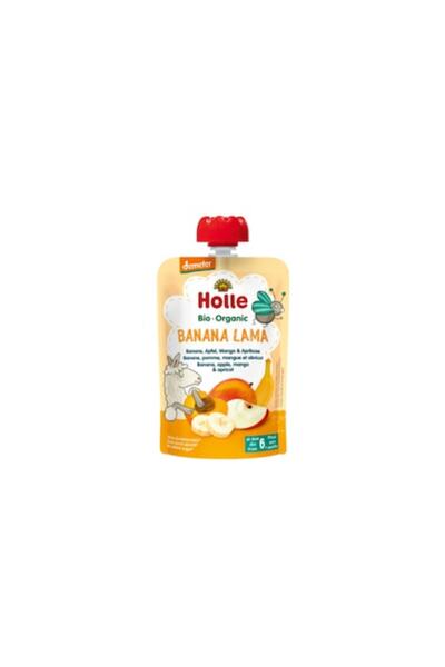 Holle Banana apple, mango and apricot puree for children, +6 months, gluten-f...