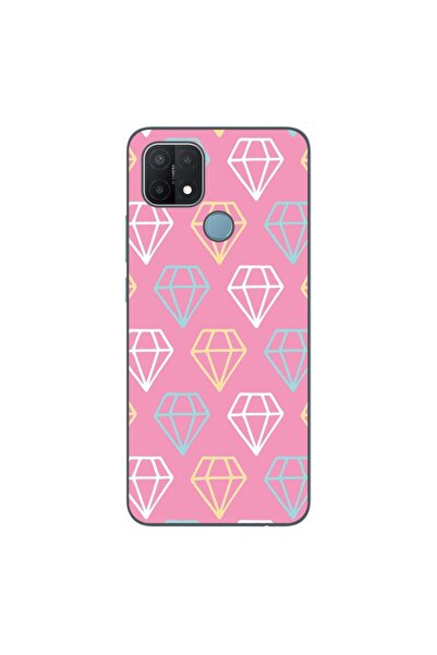 OEM Husa compatibila cu Oppo A15 si A15s Silicon Gel Tpu Model Diamond Patter...