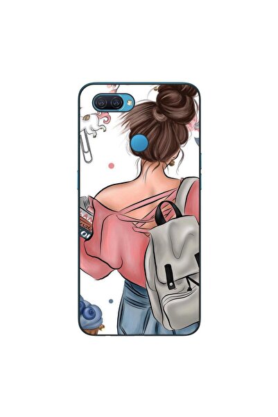 OEM Θήκη συμβατή με Oppo A12, από σιλικόνη gel TPU, μοντέλο  "Girl Fashion Sc...