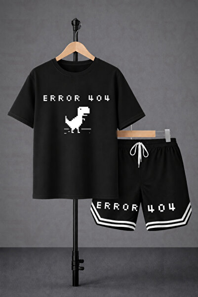 Velostra Unisex Error 404 Printed Oversize Fit Comfortable Fit T-Shirt and Sh...