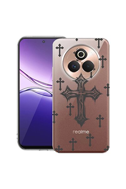 bestcase ¬Æ Husa pentru Realme P3 Pro cu Design Cross, Clear Slim Silicon, An...