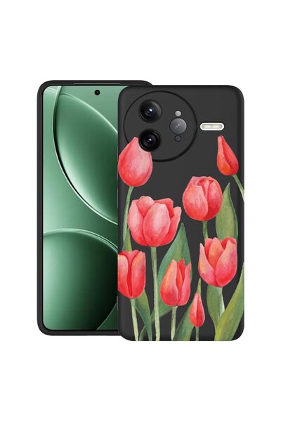 bestcase ¬Æ Husa pentru Poco F7 Ultra cu Design Red Tulips, TPU Mat Ultra Sli...