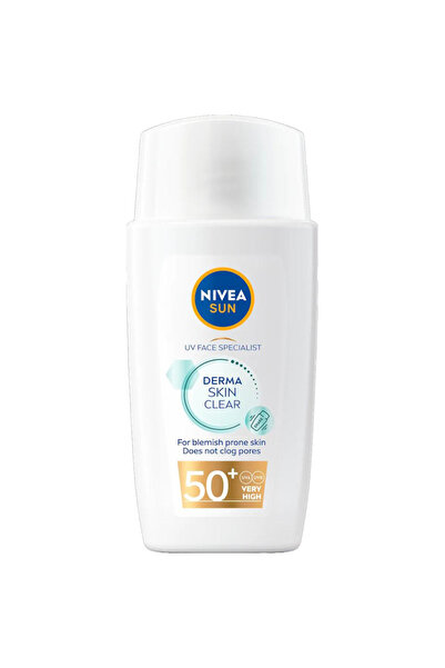 NIVEA Set 2 x Lotiune Protectie Solara Fata Sun Niacinamide Derma Skin Clear,...