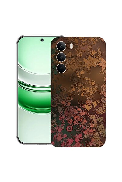 bestcase ¬Æ Husa Clear Silicon pentru Realme C71, Golden Feathers, 2041144 T ...