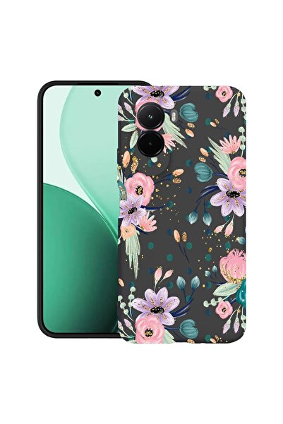 bestcase ¬Æ Husa TPU Ultra Slim Compatibil cu Poco M7, cu Design Flowers Coll...