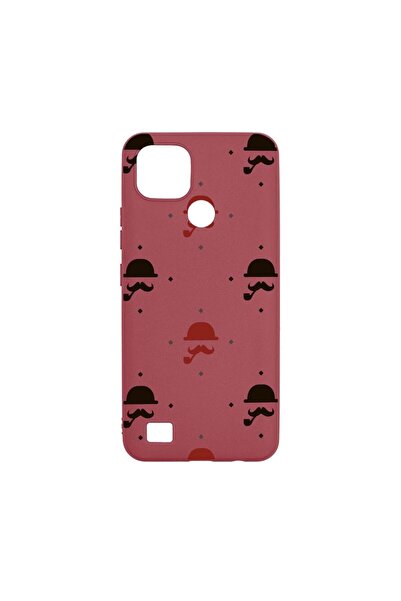 bestcase Силиконов калъф, съвместим с Realme C21, Мустаци, устойчив на износв...