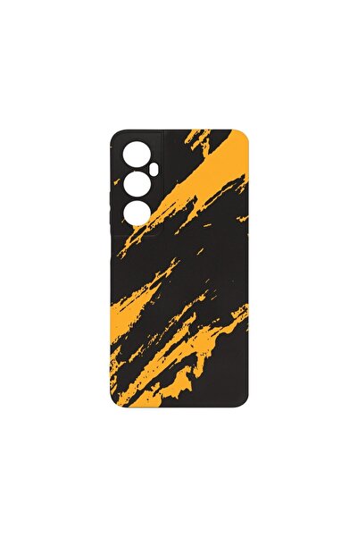 bestcase ¬Æ Husa Slim SIlicon 0.8MM, Compatibila Cu Realme C65, Golden Stripe...