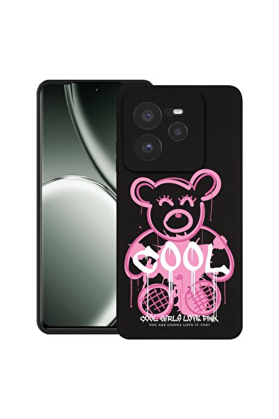 bestcase ¬Æ Husa pentru Realme GT 7 Pro cu Design Teddy Bear Cool Pink, TPU M...