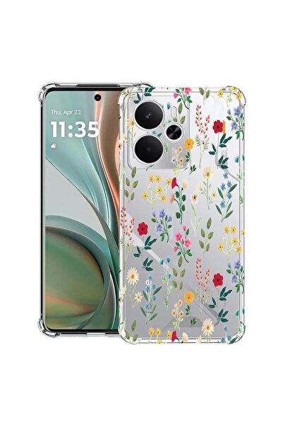 bestcase Husă Antișoc Compatibilă cu Poco M7 Pro 5G, cu Design Flori de Primă...