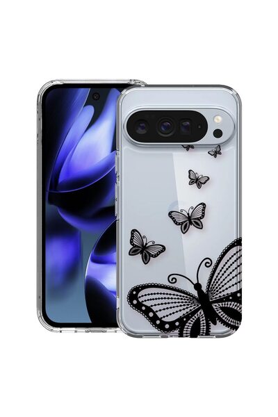 bestcase Husă pentru Google Pixel 10 / Pixel 10 Pro cu Design Fluture, Silico...