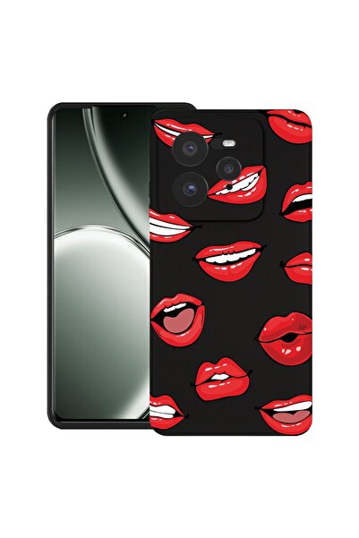 bestcase ¬Æ Husa pentru Realme GT 7 Pro cu Design Lips - Kiss Pattern, TPU Ma...
