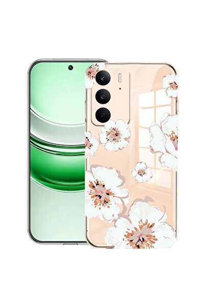 bestcase Husa transparentă din silicon pentru Realme C71, Culori pastel - Flo...