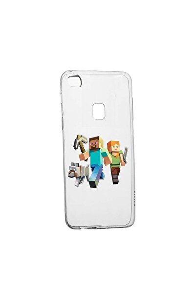bestcase Husa Minecraft, pentru Huawei P10 Lite, rezistenta la uzura, anti-al...