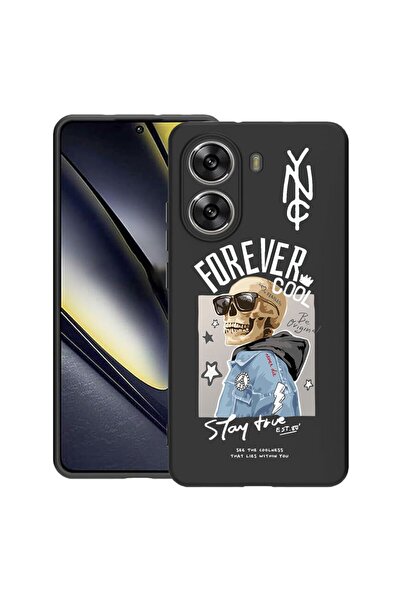 bestcase ¬Æ Husa pentru Poco X7 Pro 5G, Forever Cool Skeleton, Slim Silicon 0...