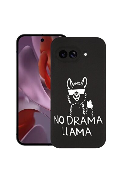 bestcase Калъф за Google Pixel 9a, No Drama LLama, Тънък силиконов 0.8ММ, Про...