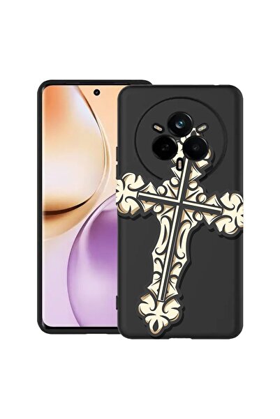 bestcase ¬Æ Husa pentru Realme 14 Pro Plus 5G, Cross, Slim Silicon 0.8MM, Ant...