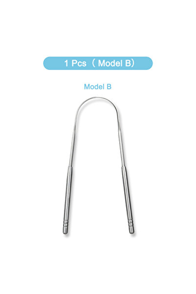 Choice4 Model B Stainless Steel Tongue Scraper 3 Models Rust-Resistant Durabl...