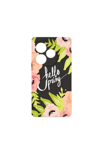 bestcase Husă Premium din Silicon, Compatibilă cu Realme GT 6, Hello Spring, ...