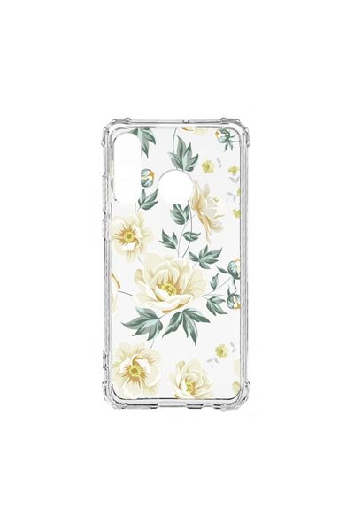 bestcase Husă Antișoc din Silicon Compatibilă cu Huawei P30 Lite, Flori, Prot...