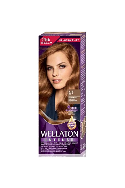 Wella Wellaton Set 2 x Wellaton Permanent Hair Dye, 7/7 Medium Brown Blonde, ...