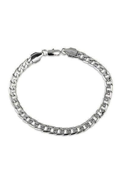 Yongsheng Link Bracelets for Men, Stainless Steel silvery Plated Cuban Link C...