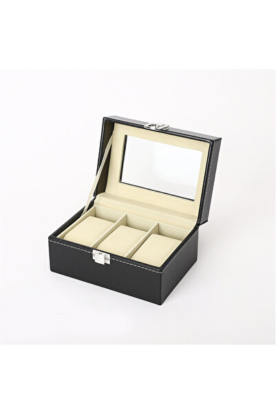Choice1 3 slot 1pc Elegant Watch Storage,3/12-Compartment Showcase with Glass...