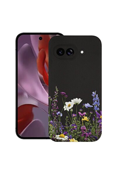 bestcase Ултра тънък TPU калъф, съвместим с Google Pixel 9a, Флорален - Диви ...