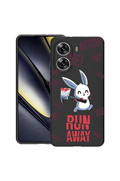 bestcase ¬Æ Husa pentru Poco X7 Pro 5G, Run away!, Slim Silicon 0.8MM, Antiso...