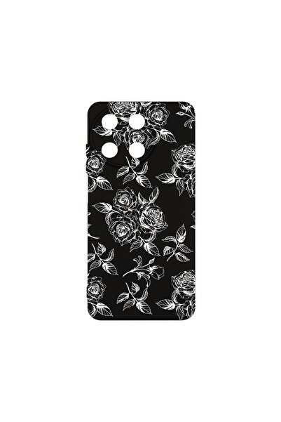 bestcase Калъф BestCase™ Премиум силикон, съвместим с Realme 11 4G, Черни роз...
