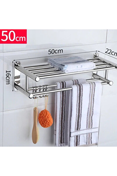 Choice1 length 50cm 40/50cm Towel Rack with Movable Hooks 304 Stainless Steel...