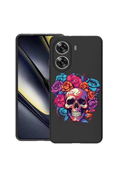 bestcase Husă pentru Poco X7 Pro 5G, Culori de vis - Craniu și Trandafiri, Si...