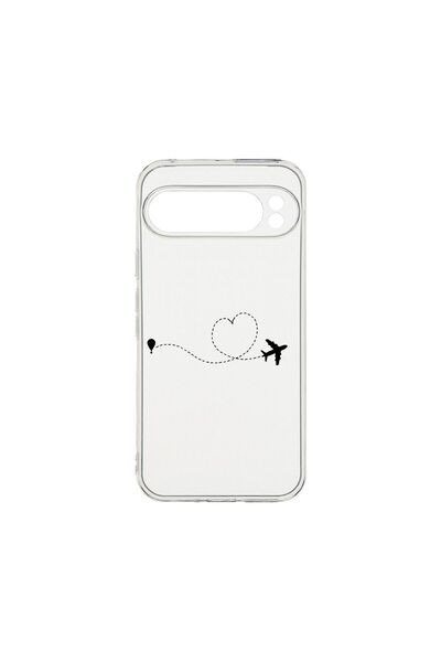 bestcase Husă transparentă din silicon de 2MM, compatibilă cu Google Pixel 9 ...